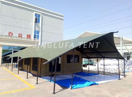 Steel frame cotton canvas waterproof camping hotel tent